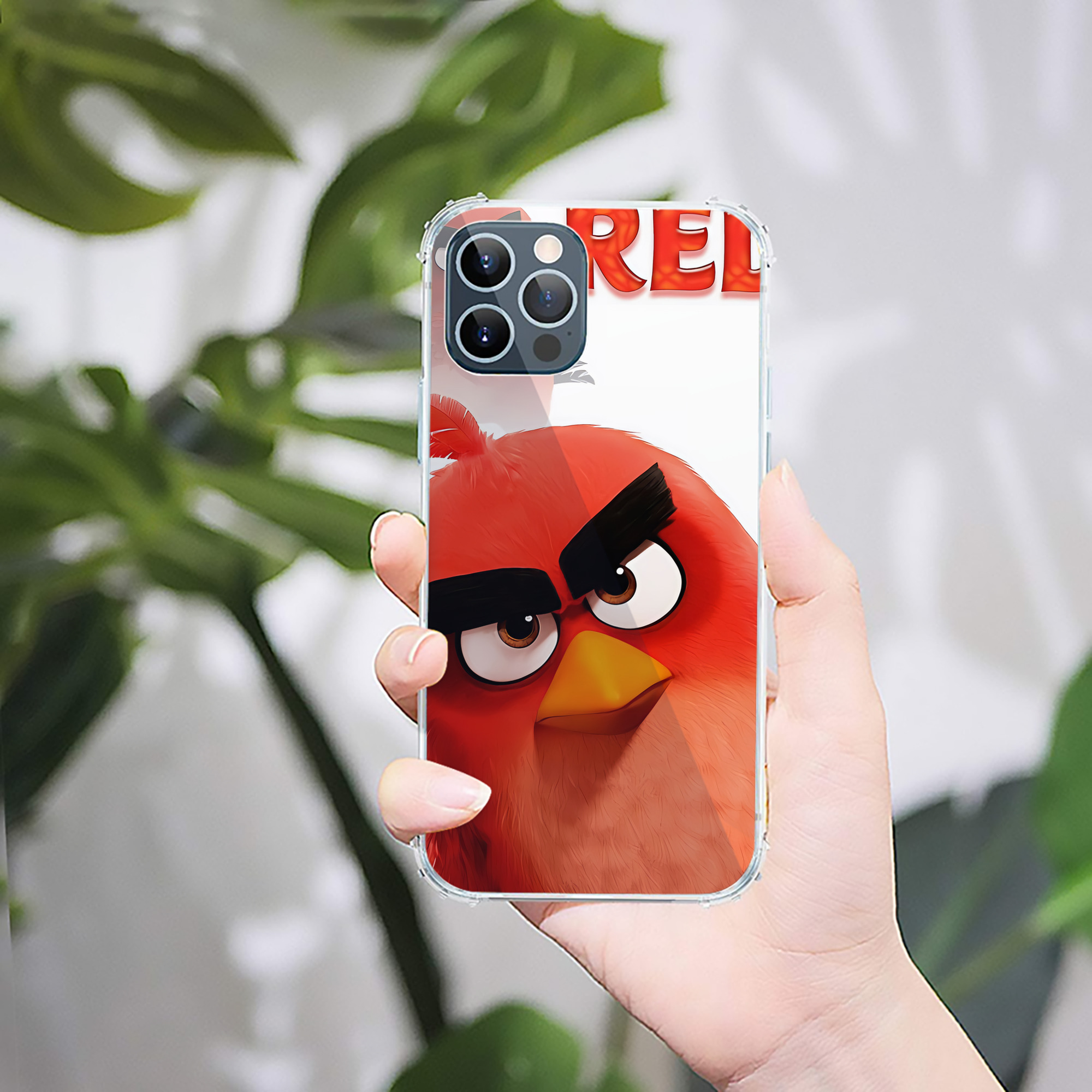 （画像用） Angry Birds アングリーバード 【iPhone 12シリーズ対応】透明スマホケース（クリアソフトケース）